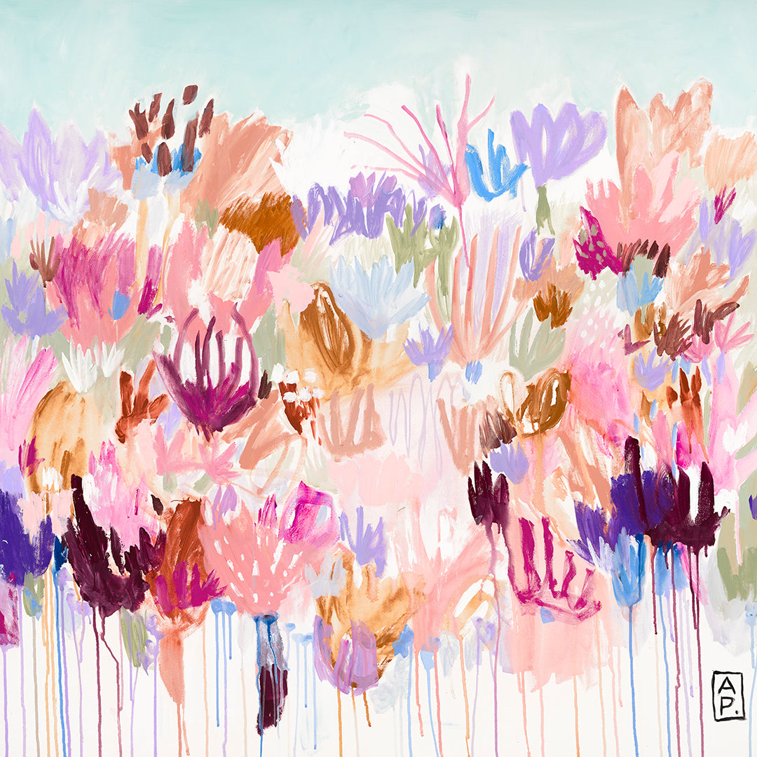 DRIPPING FLOWERS limited edition print